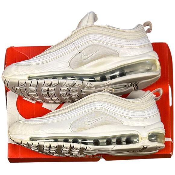 Nike Air Max 97 Triple White Sneakers W/ Box - Picture 4 of 7